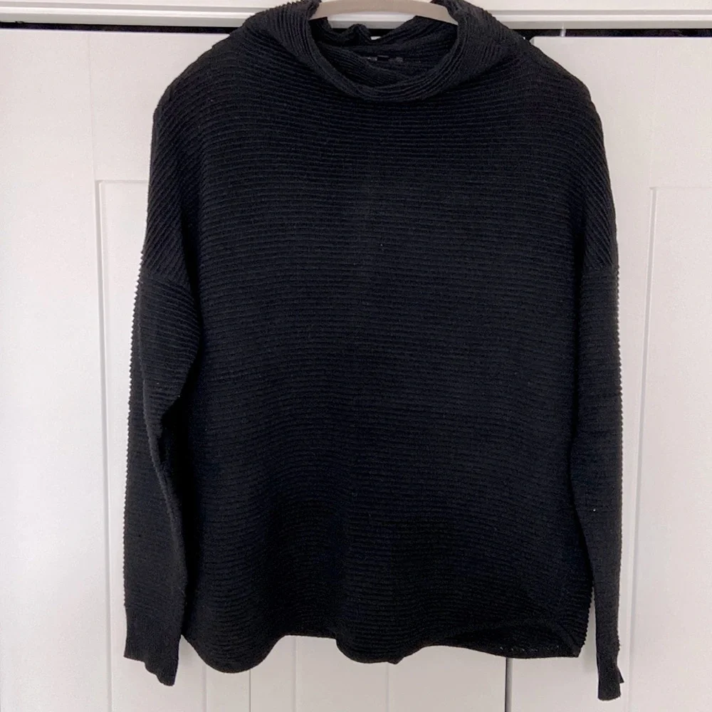 DYNAMITE Ribbed Cowl-neck Sweater | Size L - Picture 2 of 4